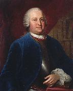 Louis de Silvestre Portrait of Heinrich von Brehl oil on canvas